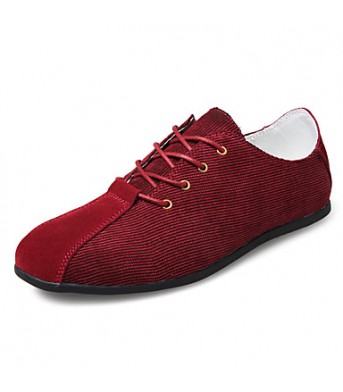 Men's Shoes Leather Outdoor / Office & Career Oxfords Outdoor / Office & Career Lace-up / Others Black / Blue / Burgundy  