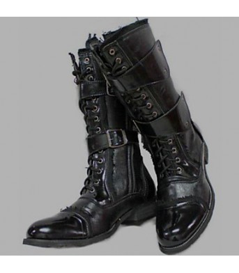 Shoes Outdoor / Office  Career / Party  Evening / Dress / Casual Canvas / Patent Leather Boots Black  